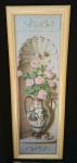 Impressão emoldurada - Vaso de flores. Med.: 1,08 X 39 cm.