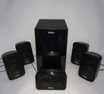 PHILCO - Conjunto de caixas satélites 4 Ohm / 100W e Subwoofer 8 Ohm / 300W em perfeito estado. Total de 6 caixas de alta qualidade e desempenh