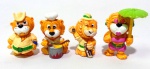 KINDER OVO - FERRERO - Lote contendo 4 figuras Leo Venturas da série Kinder Ovo da marca Ferrero. Medindo 3cm de altura cada.