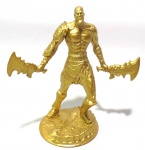 GOD OF WAR - Figura em plástico do personagem Kratos da série God of War, peça promocional da TopCau. Medindo 13cm de altura.