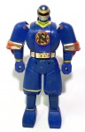 POWER RANGERS - BANDAI - Grande figura articulada do Blue Ninjazord da série Power Rangers Mighty Morphin com cabeça alternável, peça da marca Bandai. Medindo 26cm de altura. Obs: marcas do tempo.
