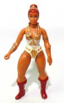 HE MAN - Figura da personagem Teela da série He-Man, peça de marca Estrela. Medindo 14cm de altura.