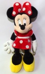 DISNEY - MICKEY - Bela figura em pelúcia da personagem Minnie da Turma do Mickey, peça original Disney Parks. Medindo 51cm de altura.