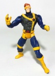 MARVEL VS CAPCOM - X MEN - TOY BIZ - Figura articulada em vinil do personagem Ciclope da série X-Men / Marvel Vs. Capcom, peça da marca Toy Biz. Medindo 13cm de altura.