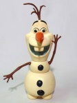 FROZEN - DISNEY - Figura em vinil do personagem Olaf da série Frozen, peça original da Grow. Medindo 26cm de altura.