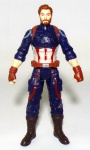 MARVEL - HASBRO - Figura articulada em vinil do personagem Capitão América da série Os Vingadores, peça original Hasbro. Medindo 15cm de altura.