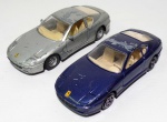 BURAGO - MAISTO - Lote contendo 2 carrinhos de fricção Ferrari 456GT, sendo 1 da marca Burago (1/43) e 1 da Maisto (1/39). Obs: marcas na peça.