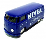 CORGI - Carro em miniatura da Nivea Creme em metal fundido da marca inglesa Corgi, peça em ótimo estado de conservação. Medindo 5cm de altura por 9cm de comprimento.