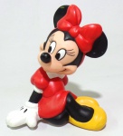 DISNEY - Cofre em vinil da personagem Minnie, peça original da Disney. Medindo 15,5cm de altura.