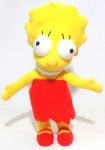 SIMPSONS - TOY FACTORY- Figura em pelúcia da personagem Lisa da série Os Simpsons, peça original Toy Factory. Medindo 34cm de altura.