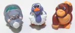 KINDER OVO - FERRERO - Lote contendo 3 figuras Bichos-Bola da série Kinder Ovo da marca Ferrero. Medindo 2,5cm de altura cada.