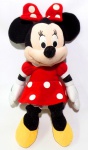 MICKEY - DISNEY - Figura em pelúcia da personagem Minnie da Turma do Mickey, peça original Disney. Medindo 40cm de altura.