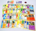 POKEMON - TRADING CARD GAME - Lote contendo 60 cartas, 1 cartela de marcadores e 1 moeda da série Pokemon em excelente estado, todas originais.