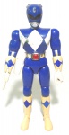 POWER RANGERS - BANDAI - Figura articulada do personagem Ranger Azul da série Power Rangers Mighty Morphin, peça original da Bandai. Medindo 20cm de altura.