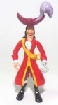 PETER PAN - DISNEY - Figura articulada em plástico do personagem Capitão Gancho da série Peter Pan, peça original Disney. Medindo 12cm de altura.