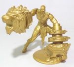 GOD OF WAR - Figura em plástico do personagem Kratos da série God of War, peça promocional da TopCau. Medindo 13cm de altura.