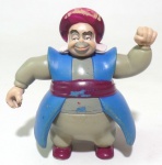 ALADDIN - DISNEY - Figura articulada em vinil e plástico de personagem da série Aladdin, peça original Disney. Medindo 10cm de altura.