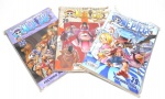 MANGA - QUADRINHO - Lote contendo 3 mangás / revistas da série One Piece, sendo eles os volumes 20, 22 e 29. Peças novas, sem uso.