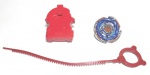 BEYBLADE - HASBRO - Peão Bey Blade, acompanhado de corda e lançador, peças originais da Hasbro.