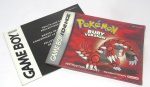 NINTENDO - POKEMON - Lote contendo manual de instruções do jogo Pokémon Rubi para console Game Boy Advance e manual do console.