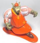 DISNEY - ROBIN HOOD - Figura em vinil representando personagem Xerife de Nottingham da série Robin Hood, peça original da Disney. Medindo 7,5cm de altura.