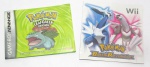 NINTENDO - POKEMON - Lote contendo 2 manuais, sendo 1 de Pokémon Leafgreen para Game Boy Advance e 1 de Pokemon Battle Revolution para console Wii.