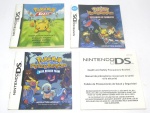 NINTENDO - POKEMON - Lote contendo 3 manuais de instruções dos jogos da série Pokémon para o console Nintendo DS e 1 manual do console.