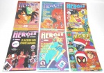 REVISTA - Lote contendo 6 revistas de animes e games, sendo 5 Heróis do Futuro da editora Press e 1 Herói Gold da editora Sampa. Medindo 21cm de altura cada.