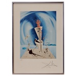 SALVADOR DALI (Figueres, Espanha, 1904 -1989) - "Apparatus and Hand". Litografia. 17/50. Ass. cid. Datado 1927. 47 x 34 cm. Salvador Dalí i Domènech, 1º Marquês de Dalí de Púbol foi um importante pintor espanhol, conhecido pelo seu trabalho surrealista. O trabalho de Dalí chama a atenção pela incrível combinação de imagens bizarras, oníricas, com excelente qualidade plástica. Dalí foi influenciado pelos mestres do classicismo.