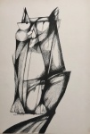 Aldemir Martins. Reprodução gráfica off-set - Mestres do Desenho - ALDEMIR MARTINS - apresentado por Emil Farhat.  Ed. Cultrix. 1963. 47,5 x 33 cm. Assinada na prancha.