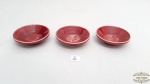 3  petisqueiras em porcelana da cia aerea Air France.Medidas 7cm de diametro.Marcado air france