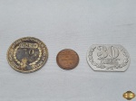 Lote de 3 medalhas comemorativas, sendo uma do Sesi, uma da AAFBB e uma do PCB.
