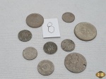 Lote de diversas moedas para colecionador.