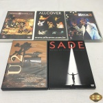 Lote com 5 dvd's originais, composto de Marcelo D2, Zeca Pagodinho, Sade, etc.