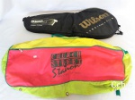 2 bolsas para raquetes de tenis,  sendo 1 para raquete  Wilson
