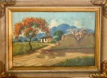 C.WELKER - oleo s/ tela, medindo: 58 cm x 39 cm e 74 cm x 55 cm