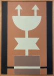 Rubem VALENTIM (1922-1991) - acrilico s/ tela, datado 1985, medindo: 50 cm x 35 cm 