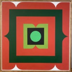 Ivan SERPA (1923-1973) - oleo s/ tela, "serie amazônica", datado 5.10.68, medindo: 62 cm x 62 cm