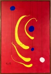 Alexander CALDER (Attrib.) (1898-1976) - oleo e tecnica mista s/ cartão colado em madeira, medindo: 1,13 m x 78 cm (Todas as obras estrangeiras e consideradas atribuídas automaticamente)