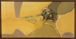Tikashi FUKUSHIMA (1920-2001) - oleo s/ tela, medindo: 93 cm x 47 cm 