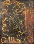 Artur BARRIO (1945) - oleo s/ tela, medindo: 50 cm x 65 cm