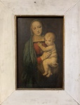 Quadro Virgem Maria, reprodução, medindo: 44 cm x 57 cm.