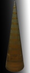 ABRAHAM PALATNIK - escultura de resina de poliéster policromada medindo 40 cm alt.