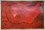 Quadro óleo s/ cartão, medindo: 60 cm x 39 cm (NO ESTADO, POSSUI RASGO, PRECISA RESTAURO)