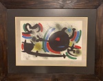 MIRÓ- litogravura  tiragem 27/100 , medindo 85 x 66,5 cm  e 49 x 32 cm.