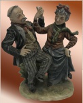 Linda escultura em resina hiper realista, medindo: 27 cm alt.