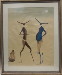 CARYBÉ (1911-1997) - aquarela s/ papel, medindo: 63 cm x 49 cm e 80 cm x 66 cm (Pertenceu ao escritor Antônio Olinto)
