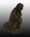 Arte Sacra: PAULISTINHA, sec. XVIII/XIX, em ceramica, representando santo, medindo: 8 cm alt.