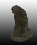 Arte Sacra: PAULISTINHA, sec. XVIII/XIX, em ceramica, representando santo, medindo: 8 cm alt.