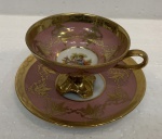 Coleção: xícara e pires em porcelana